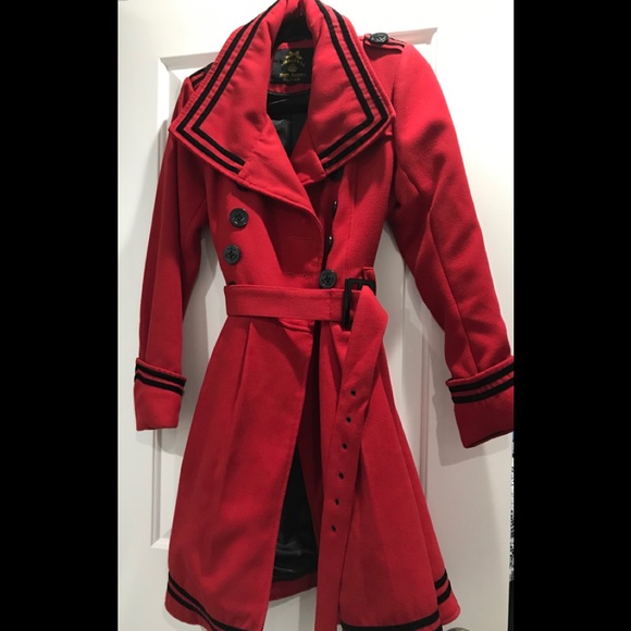 Hell Bunny Jackets & Blazers - Gorgeous Hell Bunny Red Coat